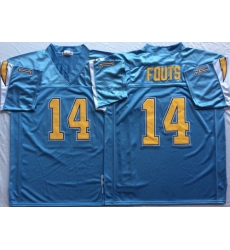Mitchell And Ness 1994 Chargers #14 Dan Fouts Blue Throwback Stitched NFL Jersey