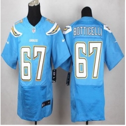 NEW San Diego Chargers #67 Cameron Botticelli Electric Blue Alternate Men Stitched NFL New Elite Jersey