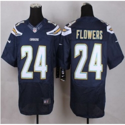 New San Diego Chrgers #24 Brandon Flowers Navy Blue Team Color Men Stitched NFL New Elite Jersey