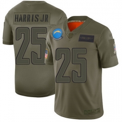 Nike Chargers 25 Chris Harris Jr Camo Men Stitched NFL Limited 2019 Salute To Service Jersey