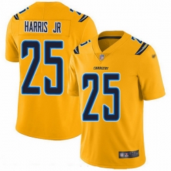 Nike Chargers 25 Chris Harris Jr Gold Men Stitched NFL Limited Inverted Legend Jersey