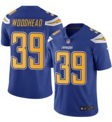Nike Chargers #39 Danny Woodhead Electric Blue Mens Stitched NFL Limited Rush Jersey