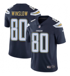 Nike Chargers #80 Kellen Winslow Navy Blue Team Color Mens Stitched NFL Vapor Untouchable Limited Jersey