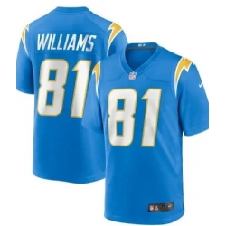 Nike Chargers 81 Mike Williams Blue Vapor Untouchable Limited Jersey