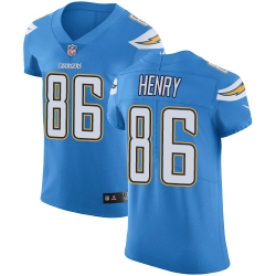 Nike Chargers #86 Hunter Henry Electric Blue Alternate Mens Stitched NFL Vapor Untouchable Elite Jersey