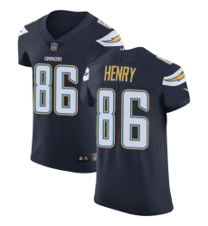 Nike Chargers #86 Hunter Henry Navy Blue Team Color Mens Stitched NFL Vapor Untouchable Elite Jersey