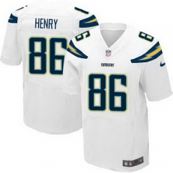 Nike Chargers #86 Hunter Henry White Mens Stitched NFL New Elite Jersey