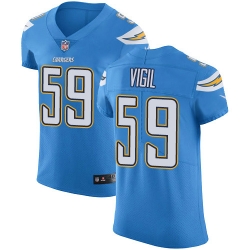 Nike Los Angeles Chargers 59 Nick Vigil Electric Blue Alternate Men Stitched NFL New Elite Jersey