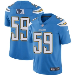 Nike Los Angeles Chargers 59 Nick Vigil Electric Blue Alternate Men Stitched NFL Vapor Untouchable Limited Jersey
