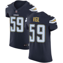 Nike Los Angeles Chargers 59 Nick Vigil Navy Blue Team Color Men Stitched NFL Vapor Untouchable Elite Jersey