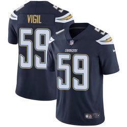 Nike Los Angeles Chargers 59 Nick Vigil Navy Blue Team Color Men Stitched NFL Vapor Untouchable Limited Jersey