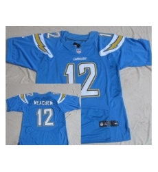 Nike San Diego Chargers 12 Robert Meachem Light Blue Elite New NFL Jersey