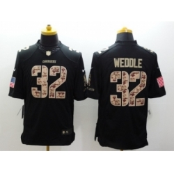 Nike San Diego Chargers 32 Eric Weddle black Limited Salute to Service NFL Jersey