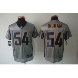 Nike San Diego Chargers 54 Melvin Ingram Grey Elite Shadow NFL Jersey