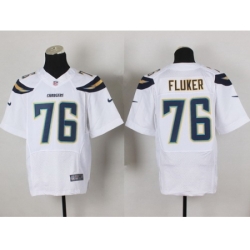 Nike San Diego Chargers 76 D.J. Fluker White Elite NFL Jersey