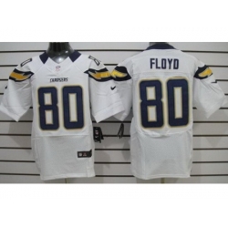 Nike San Diego Chargers 80 Malcom Floyd White Elite NFL Jersey