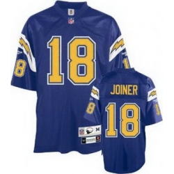 San Diego Chargers 18 Charlie Joiner Blue Throwback Jersey