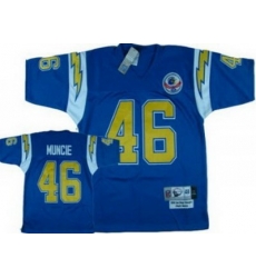 San Diego Chargers 46 Chuck Muncie Blue Throwback Jersey