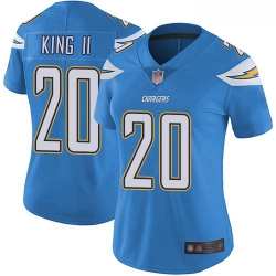 Chargers #20 Desmond King II Electric Blue Alternate Women Stitched Football Vapor Untouchable Limited Jersey