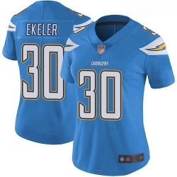 Chargers #30 Austin Ekeler Electric Blue Alternate Women Stitched Football Vapor Untouchable Limited Jersey