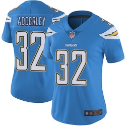 Chargers 32 Nasir Adderley Electric Blue Alternate Women Stitched Football Vapor Untouchable Limited Jersey
