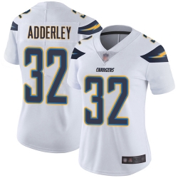 Chargers 32 Nasir Adderley White Women Stitched Football Vapor Untouchable Limited Jersey
