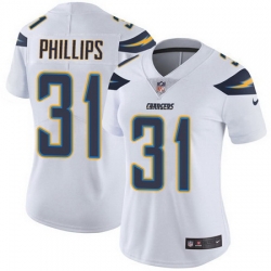 Nike Chargers 31 Adrian Phillips White Womens Stitched NFL Vapor Untouchable Limited Jersey