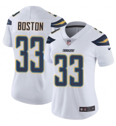 Nike Chargers #33 Tre Boston White Womens Stitched NFL Vapor Untouchable Limited Jersey