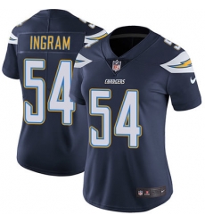 Nike Chargers #54 Melvin Ingram Navy Blue Team Color Womens Stitched NFL Vapor Untouchable Limited Jersey