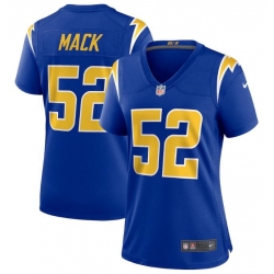 Women Los Angeles Chargers Khalil Mack #52 Blue Vapor Limited Jersey