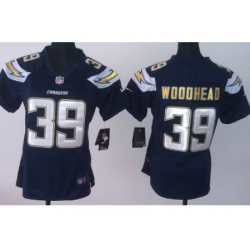 Women Nike San Diego Chargers #39 Danny Woodhead Blue NFL Jerseys