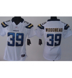 Women Nike San Diego Chargers #39 Danny Woodhead White NFL Jerseys