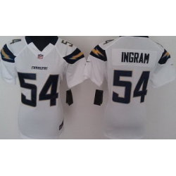 Women Nike San Diego Chargers #54 Melvin Ingram White Nike NFL Jerseys