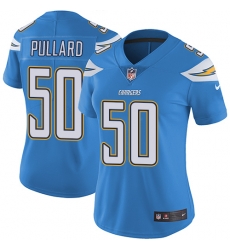 Womens Chargers #50 Hayes Pullard Electric Blue Blue Home Jersey
