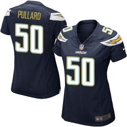 Womens Chargers #50 Hayes Pullard Navy Blue Home Jersey