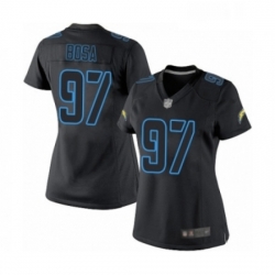 Womens Los Angeles Chargers 97 Joey Bosa Limited Black Impact Football Jersey