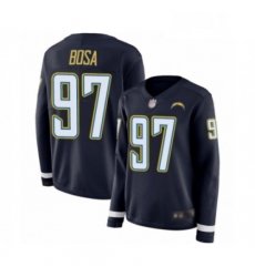 Womens Los Angeles Chargers 97 Joey Bosa Limited Navy Blue Therma Long Sleeve Football Jersey