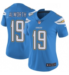 Womens Nike Los Angeles Chargers 19 Lance Alworth Electric Blue Alternate Vapor Untouchable Limited Player NFL Jersey