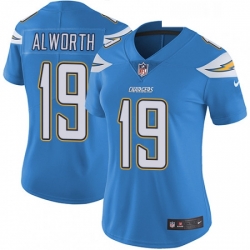 Womens Nike Los Angeles Chargers 19 Lance Alworth Elite Electric Blue Alternate NFL Jersey