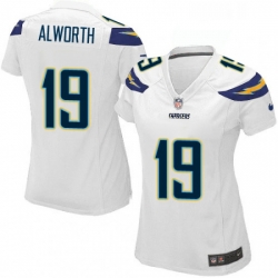 Womens Nike Los Angeles Chargers 19 Lance Alworth Game White NFL Jersey