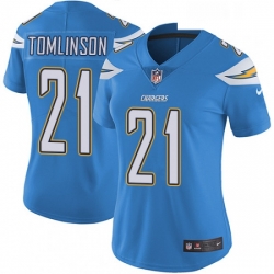 Womens Nike Los Angeles Chargers 21 LaDainian Tomlinson Electric Blue Alternate Vapor Untouchable Limited Player NFL Jersey