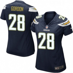 Womens Nike Los Angeles Chargers 28 Melvin Gordon Game Navy Blue Team Color NFL Jersey