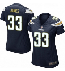 Womens Nike Los Angeles Chargers 33 Derwin James Game Navy Blue Team Color NFL Jersey