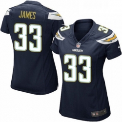 Womens Nike Los Angeles Chargers 33 Derwin James Game Navy Blue Team Color NFL Jersey