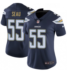 Womens Nike Los Angeles Chargers 55 Junior Seau Elite Navy Blue Team Color NFL Jersey