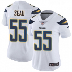Womens Nike Los Angeles Chargers 55 Junior Seau Elite White NFL Jersey