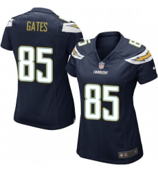 Womens Nike Los Angeles Chargers 85 Antonio Gates Game Navy Blue Team Color NFL Jersey