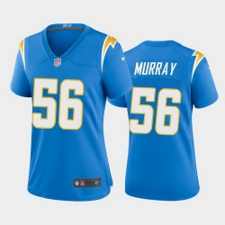 women kenneth murray los angeles chargers powder blue game jersey 2020 