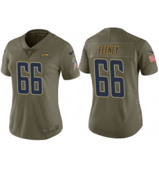 womens chargers dan feeney olive 2017 salute to service jersey