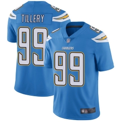 Chargers 99 Jerry Tillery Electric Blue Alternate Youth Stitched Football Vapor Untouchable Limited Jersey